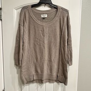 American Eagle Outfitters Beige Knit Sweater